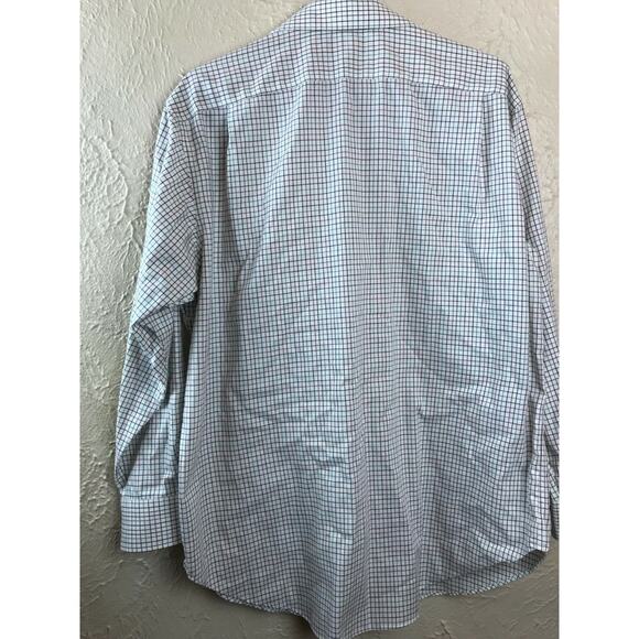 Lauren Ralph Lauren Mens Button Down Oxford Shirt Check Preppy Business 16 1/2 - Picture 2 of 4